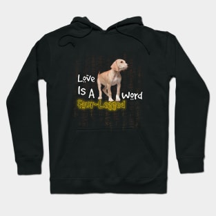 funny dog quotes | Love Is A Four-Legged Word Hoodie